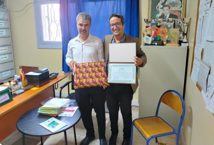 تكريم مميز بثانوية الدرفوفي تقديراً للعطاء التربوي والمهني