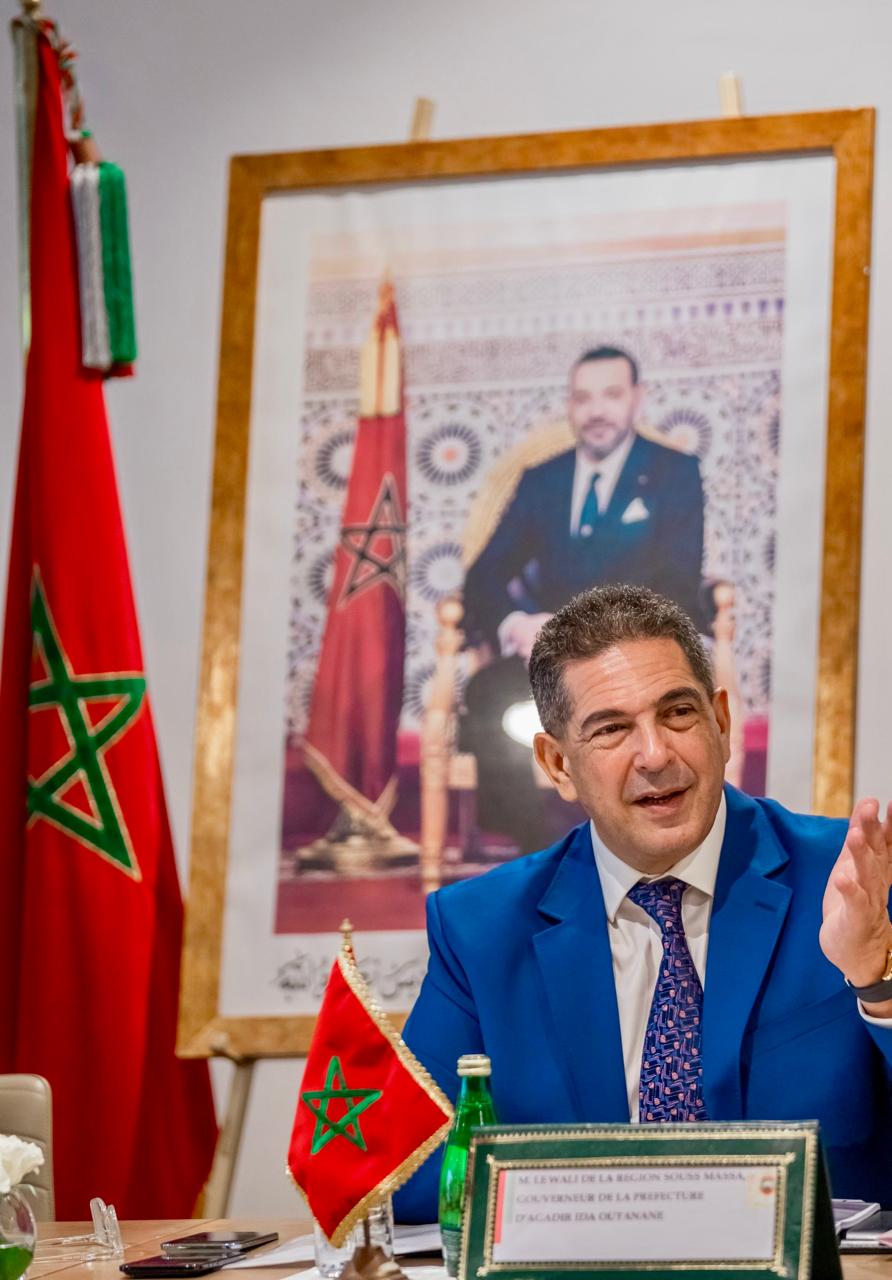 مشاريع مهيكلة واستثمارات واعدة بجهة سوس ماسة في صلب مباحثات والي الجهة والمدير العام لصندوق الإيداع والتدبير